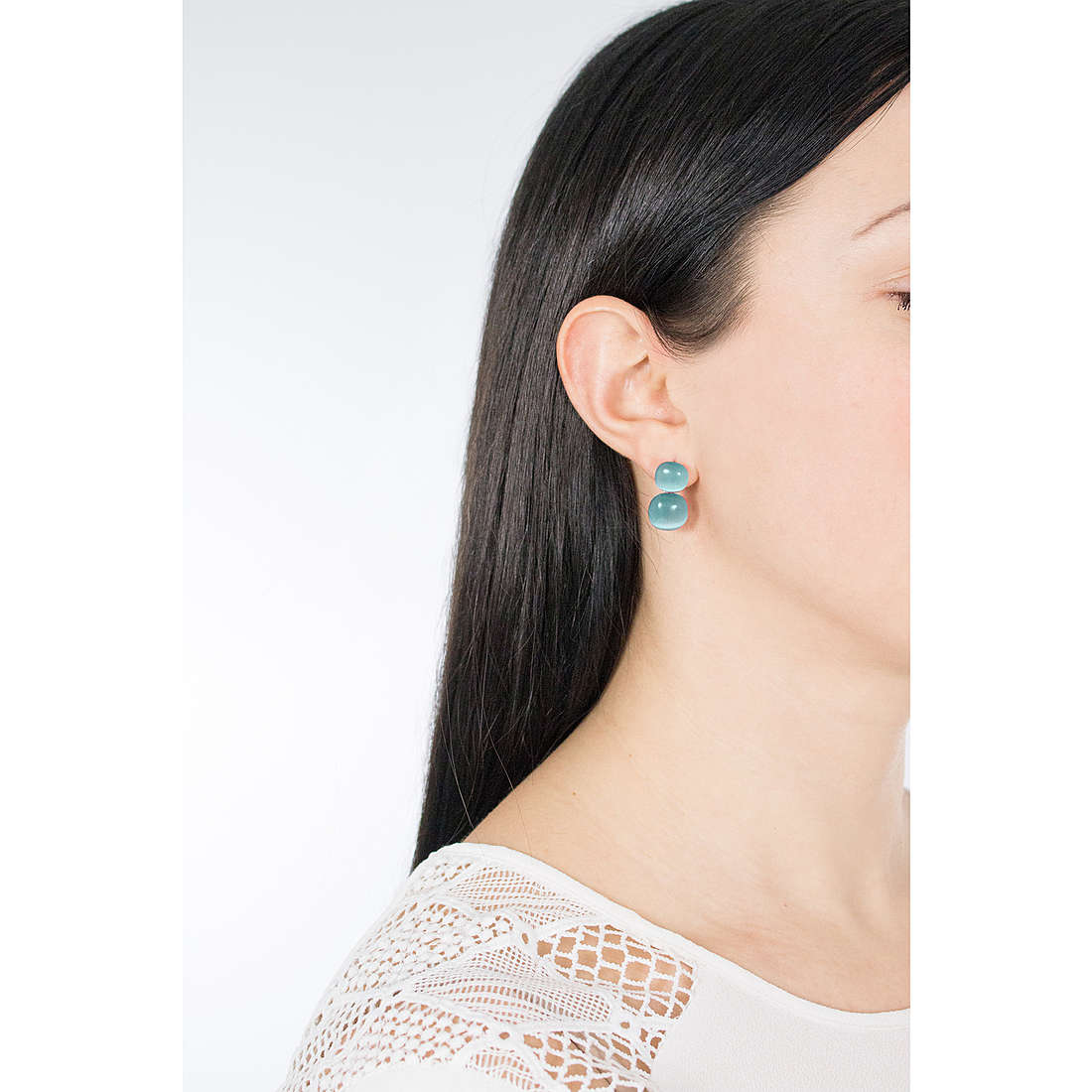Morellato earrings Gemma woman SAKK79 wearing