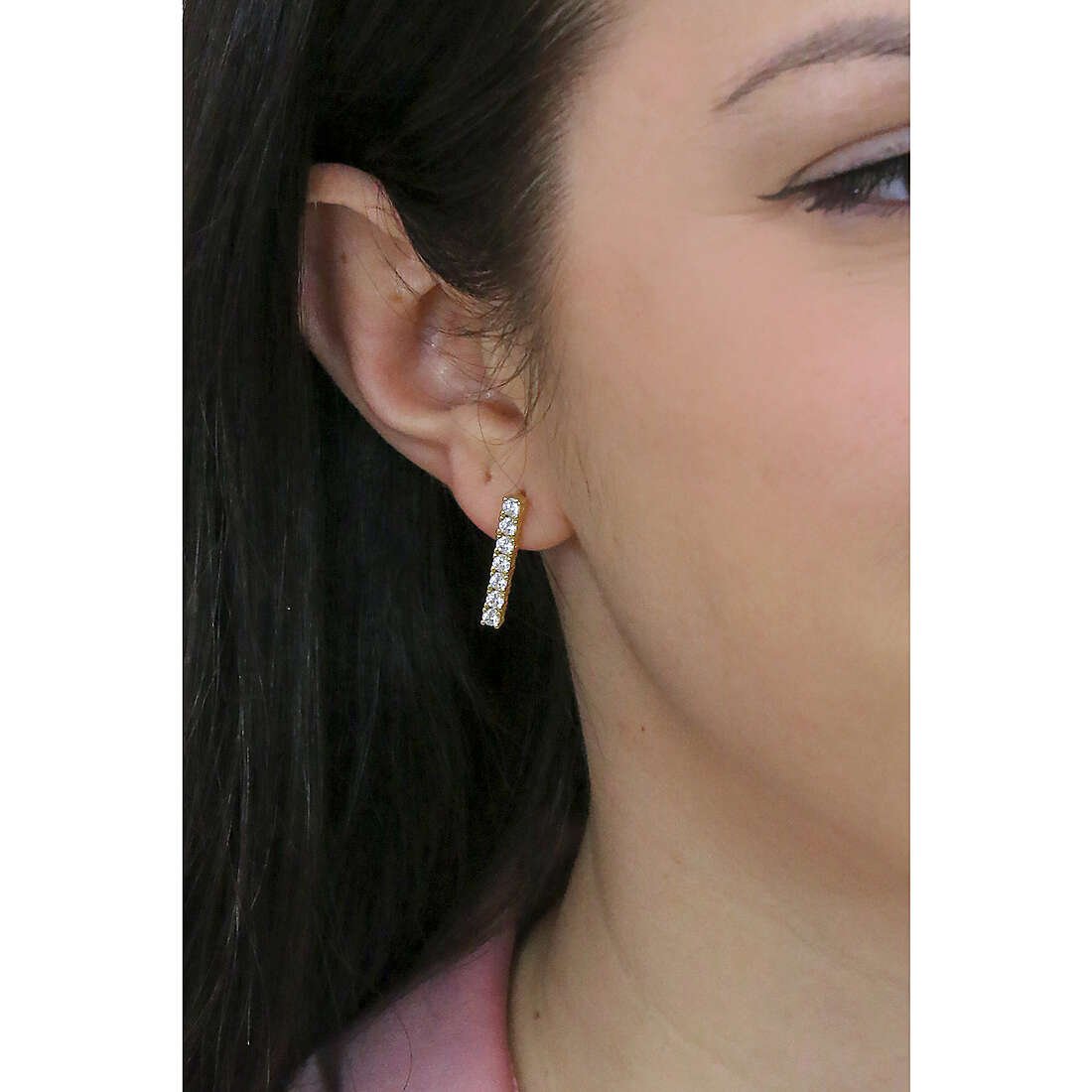 Morellato earrings Scintille woman SAQF08 wearing