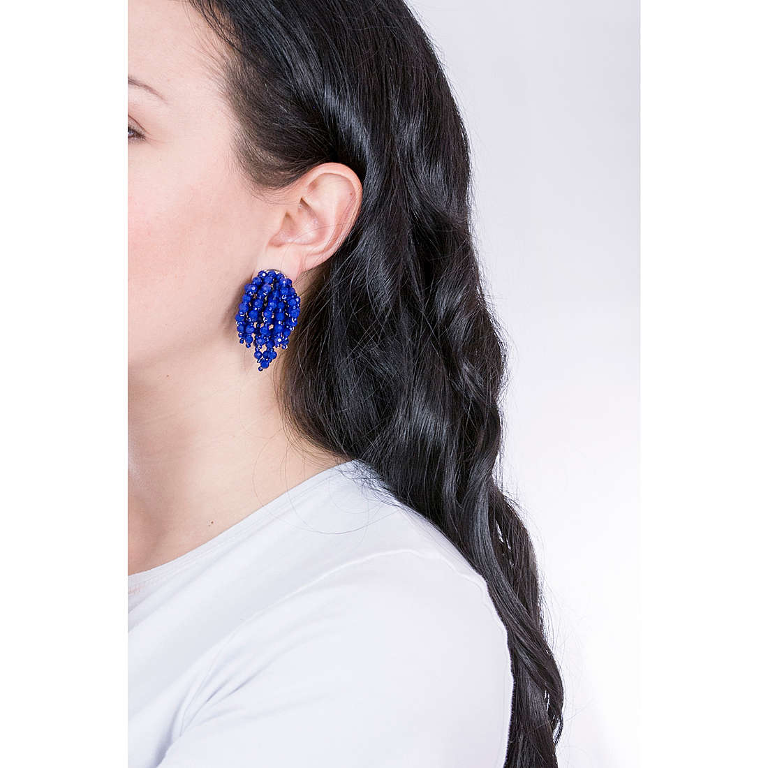 Ottaviani earrings woman 500137O wearing