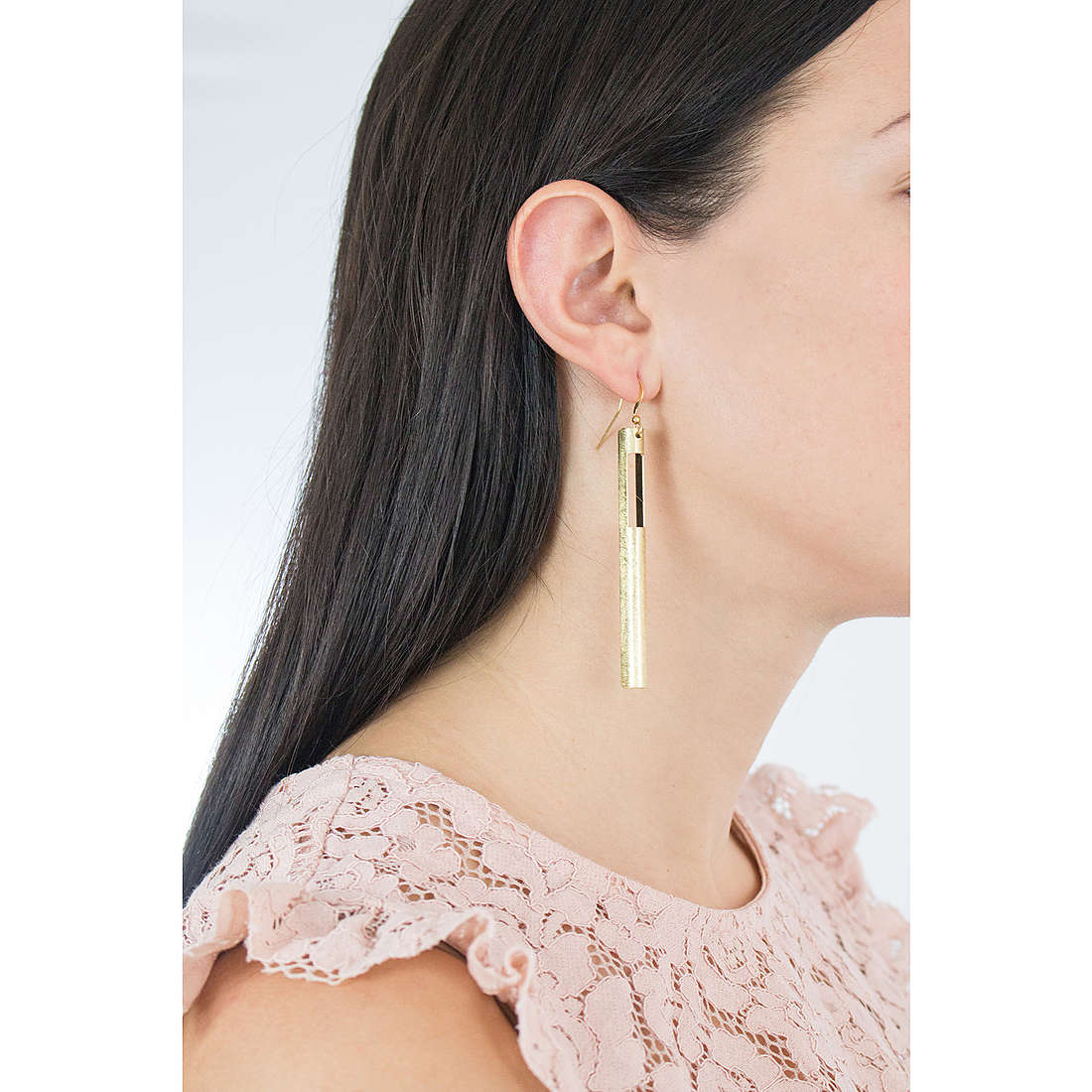 Ottaviani earrings woman 500141O wearing