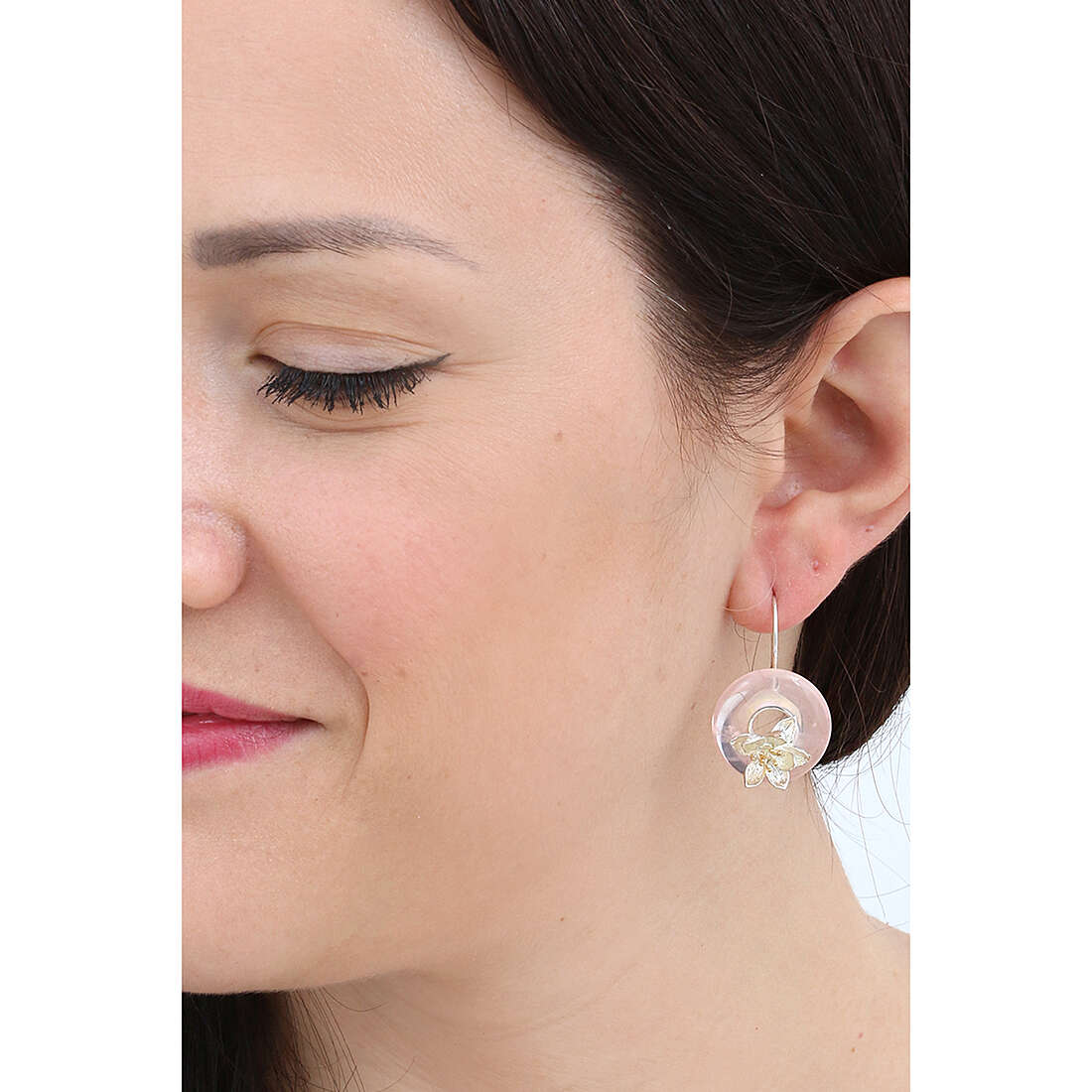 Ottaviani earrings woman 600135O photo wearing