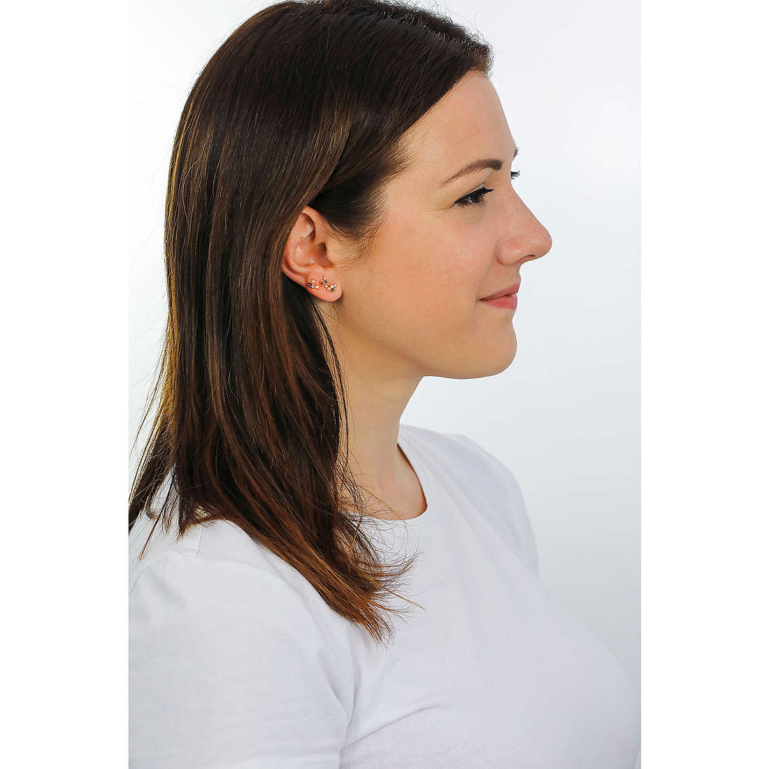 PDPaola earrings Zodiac woman AR01-411-U photo wearing