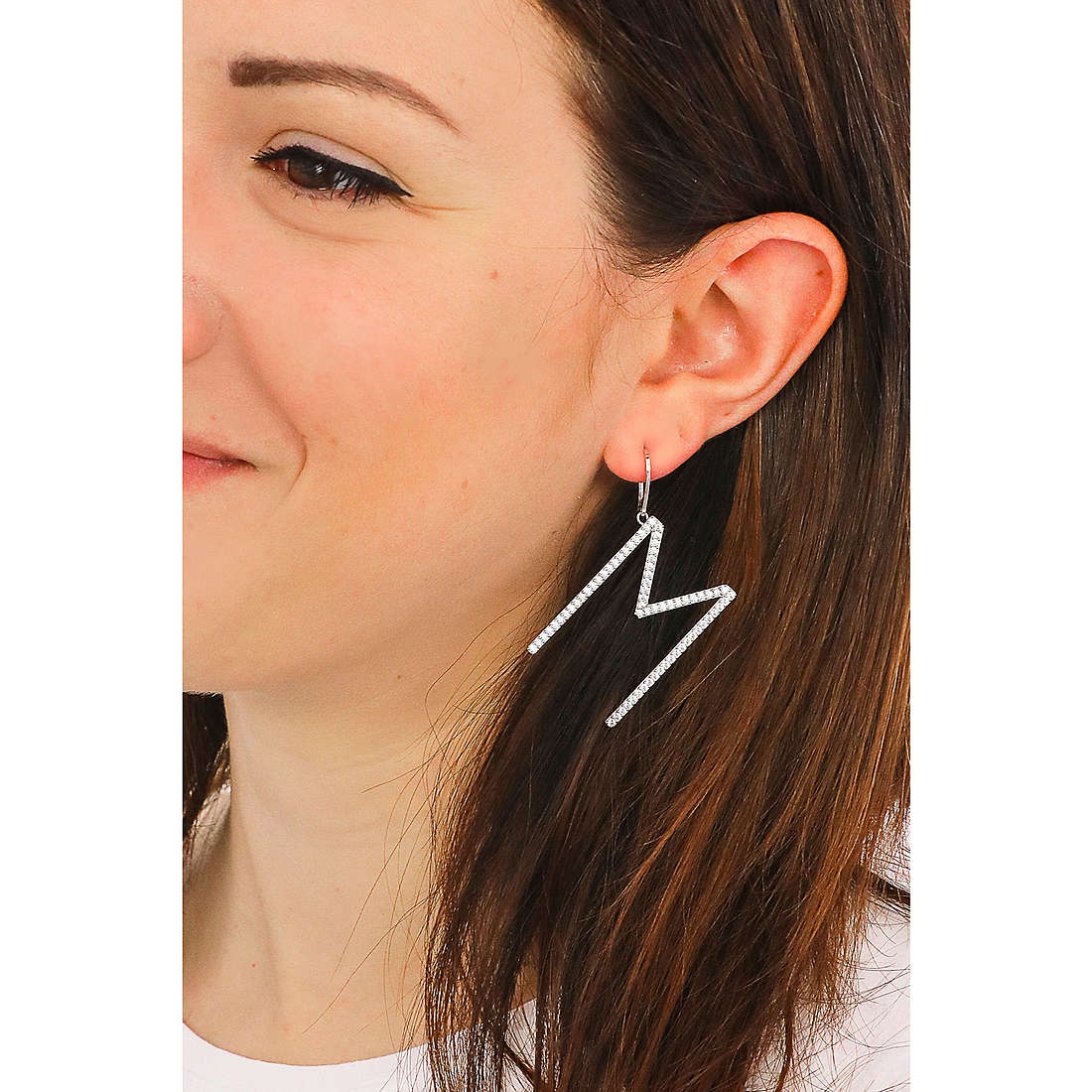 Rebecca earrings Myworldsilver woman SWAOAM13 photo wearing