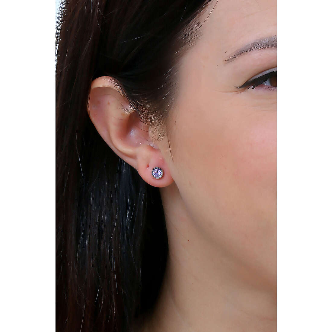 Sagapò earrings Click woman SCK22 wearing