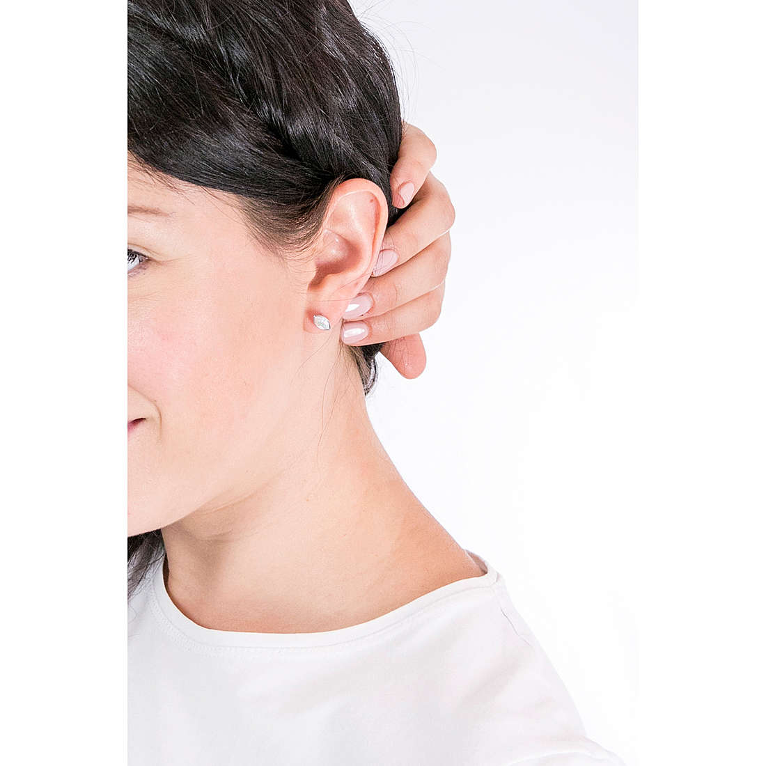 Sagapò earrings Click woman SCK34 wearing