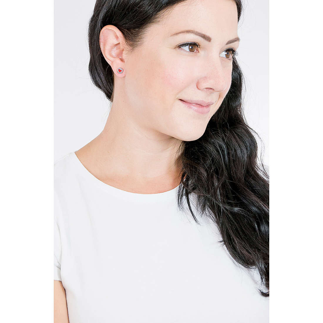 Sagapò earrings Click woman SCK52 wearing