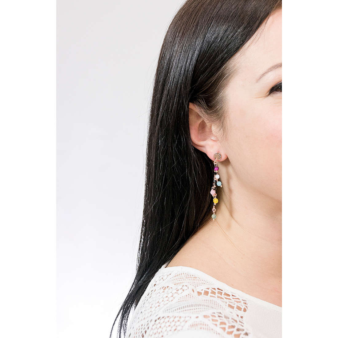 Sovrani earrings Cristal Magique woman J5587 wearing