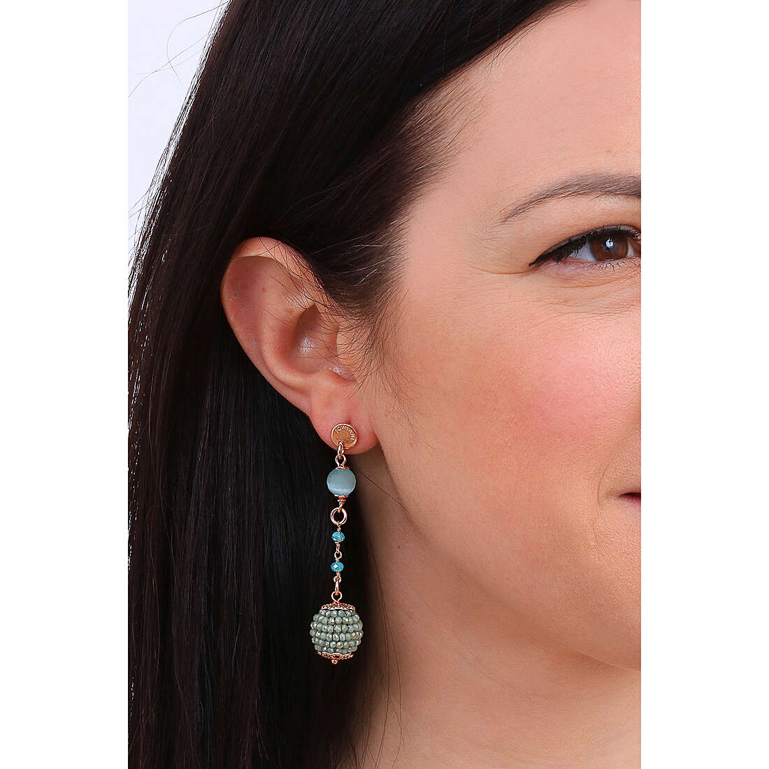 Sovrani earrings Cristal Magique woman J5744 wearing