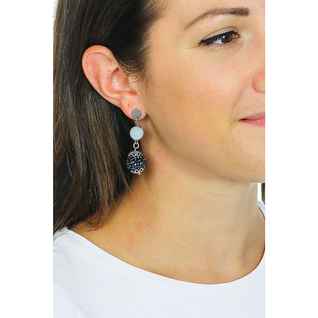 Sovrani earrings Cristal Magique woman J6142 wearing