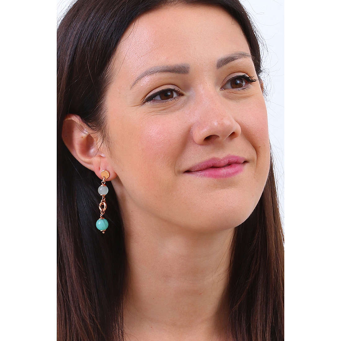 Sovrani earrings Cristal Magique woman J6405 wearing