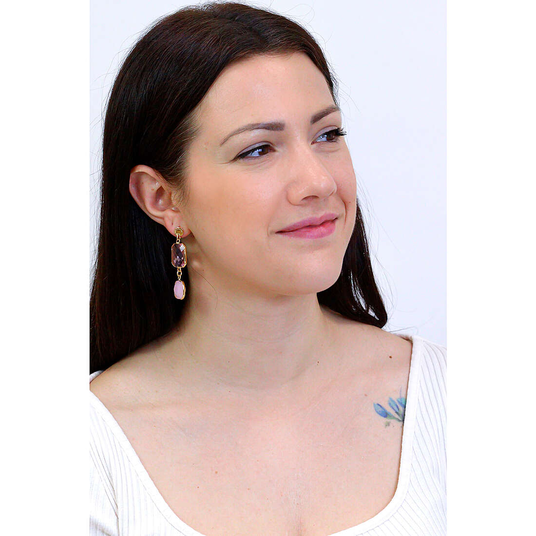 Sovrani earrings Cristal Magique woman J7210 wearing