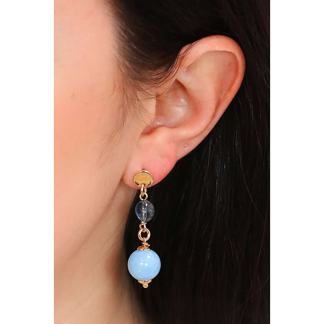Sovrani earrings Cristal Magique woman J7232 wearing