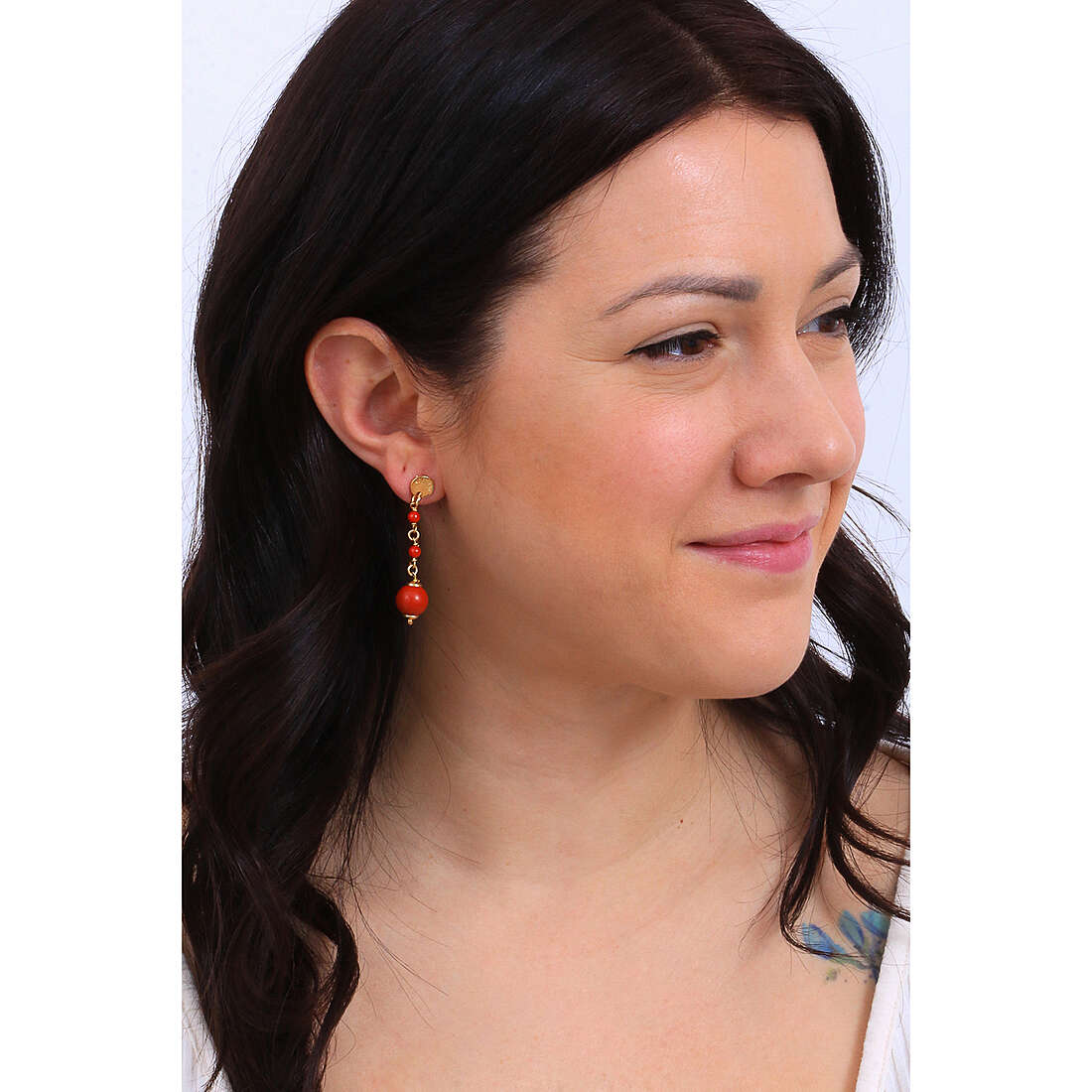 Sovrani earrings Cristal Magique woman J7245 wearing