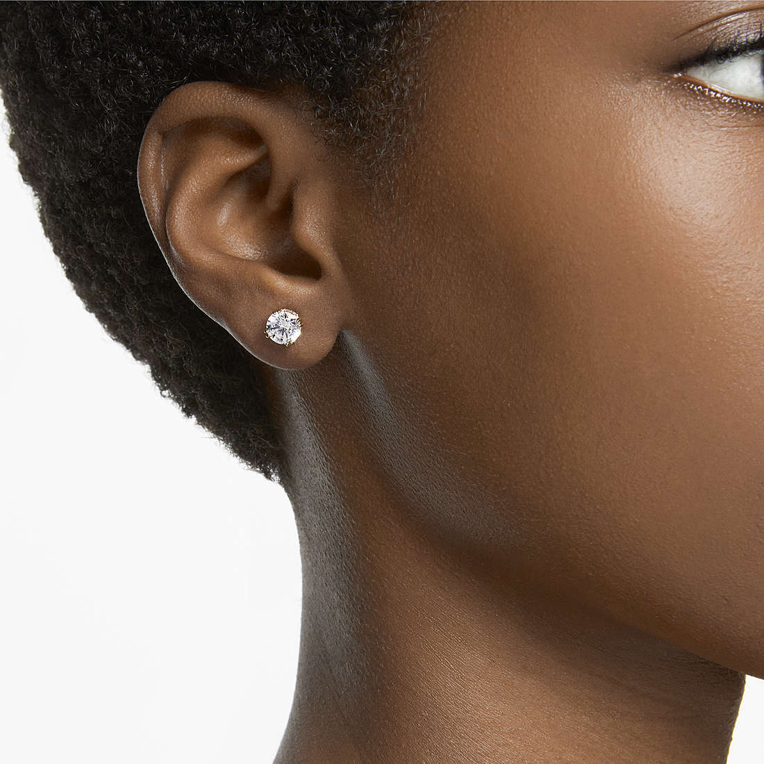 Swarovski earrings Constella woman 5642595 wearing