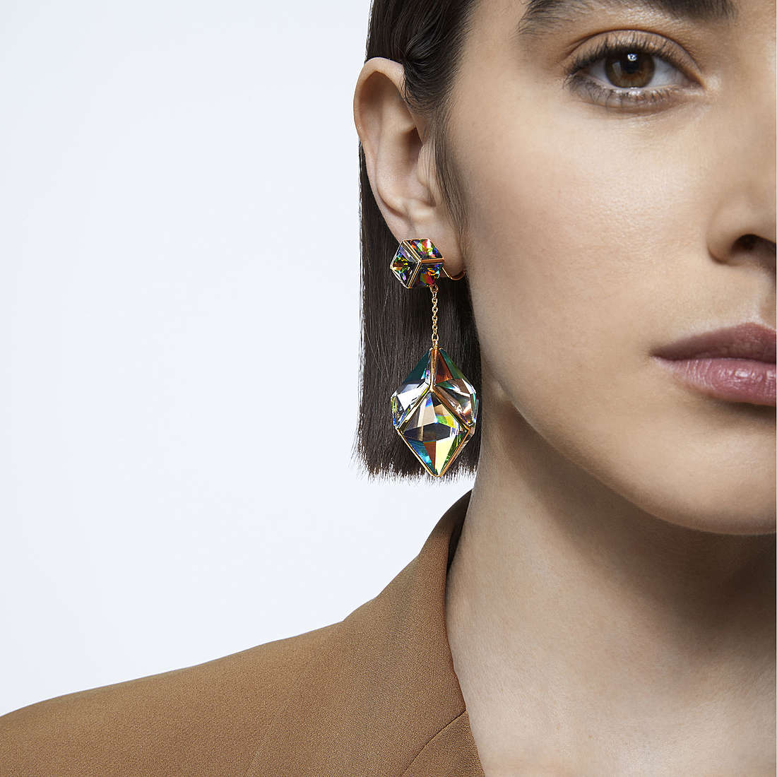 Swarovski earrings Curiosa woman 5627156 wearing