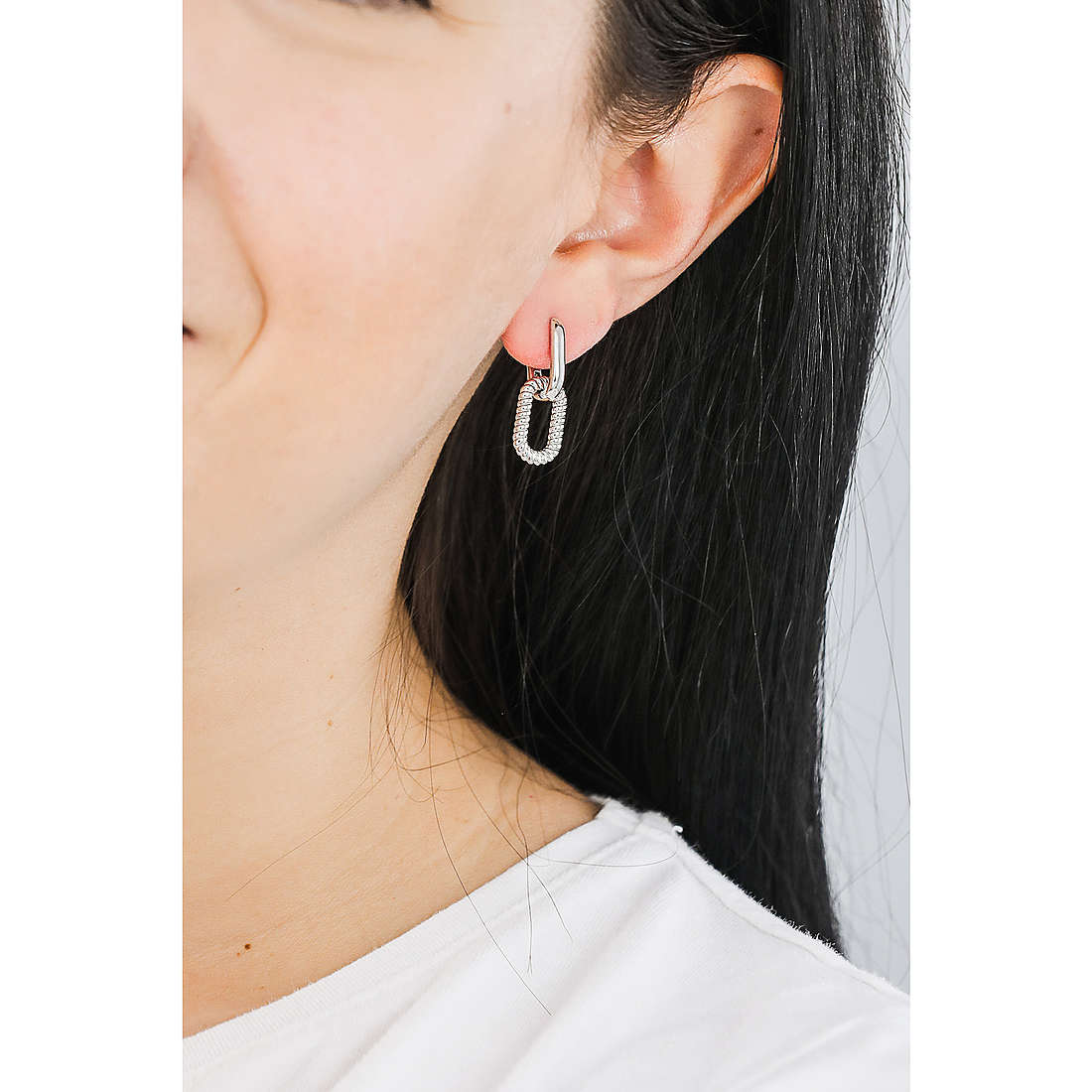 TI SENTO MILANO earrings woman 7831ST wearing