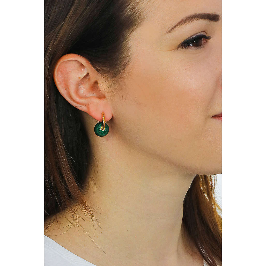 TI SENTO MILANO earrings woman 7850MA wearing