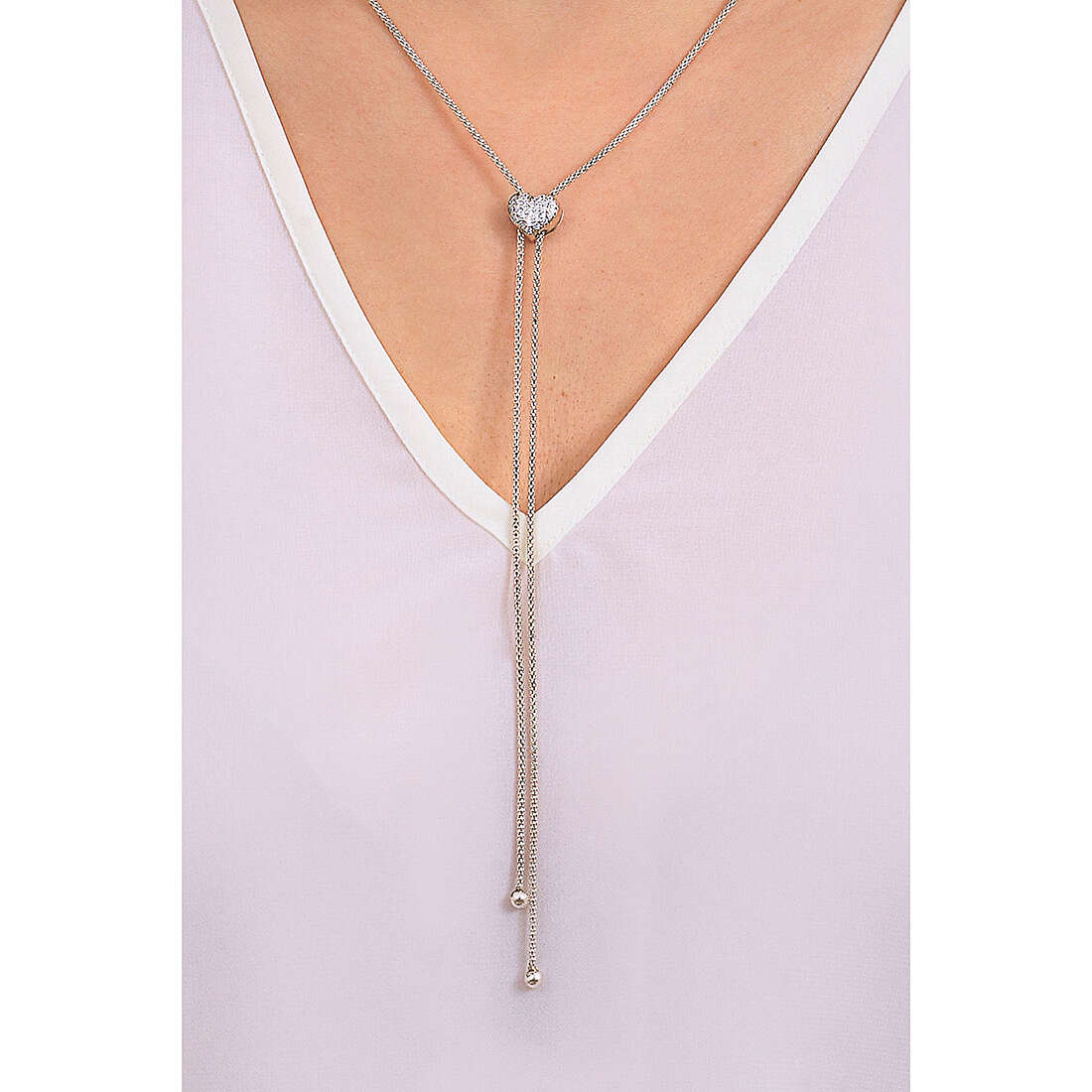 Ottaviani necklaces woman 600050C-1 wearing