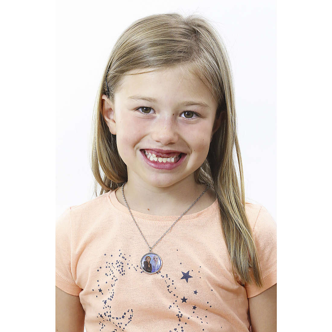 Disney necklaces Frozen child NH00805RL-16 wearing