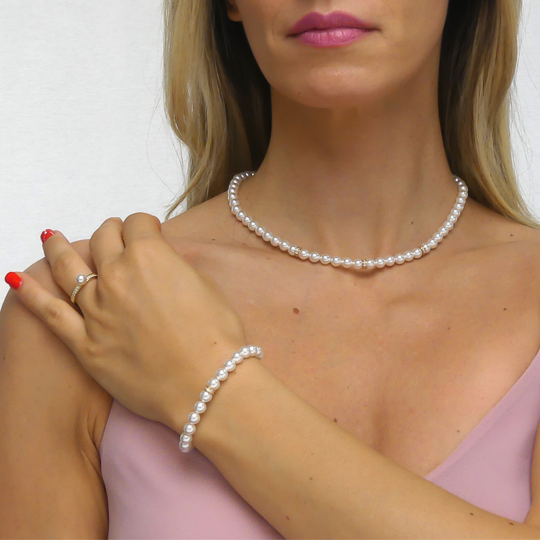 Boccadamo necklaces Perle woman GR817D wearing