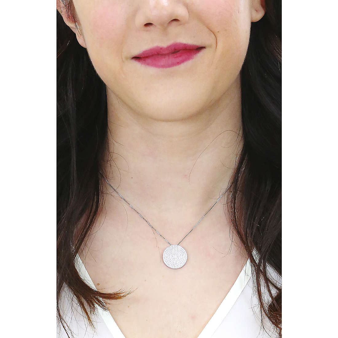 Sovrani necklaces Luce woman J6549 wearing