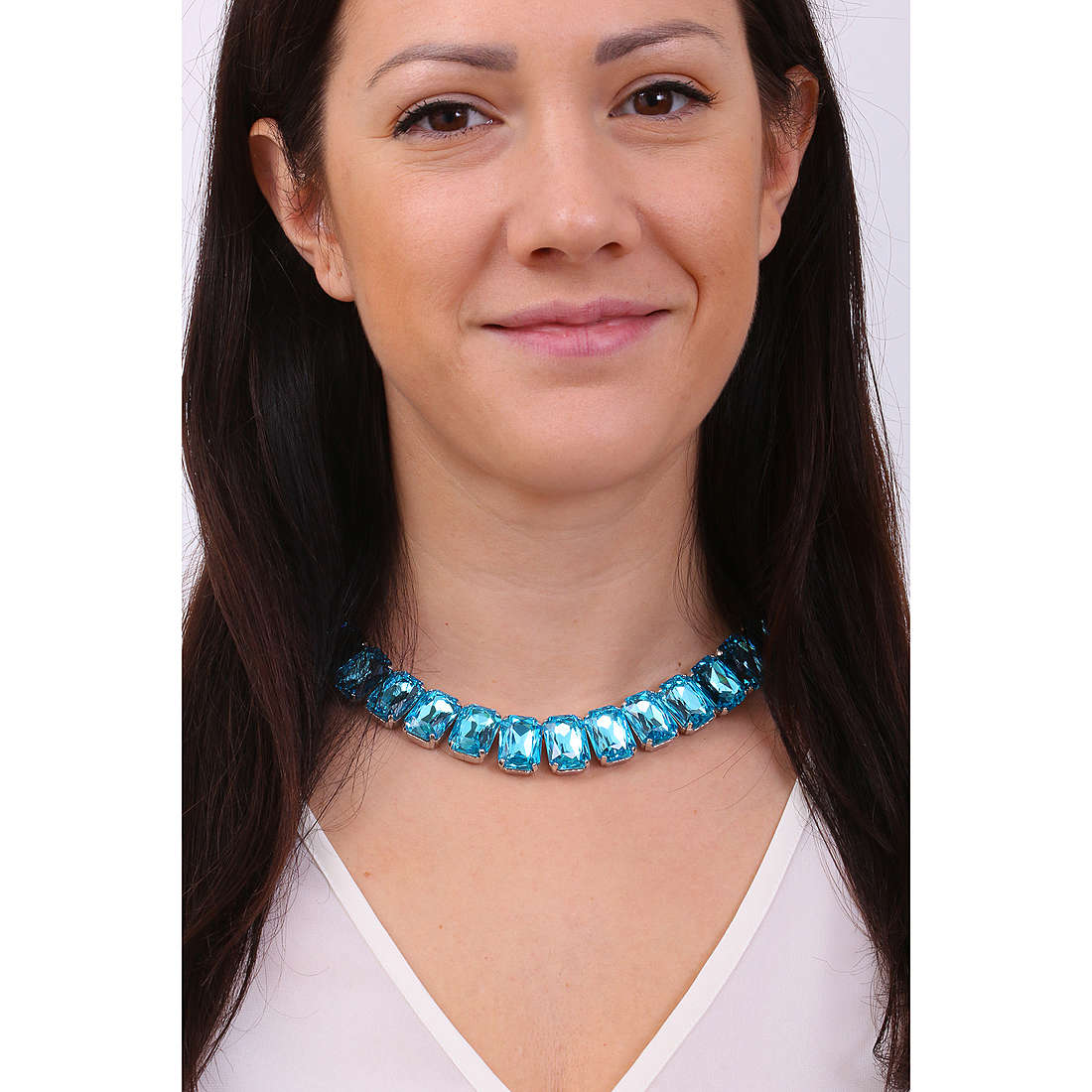 Sovrani necklaces Cristal Magique woman J7040 wearing
