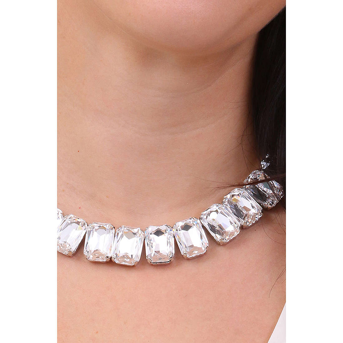 Sovrani necklaces Cristal Magique woman J7055 wearing