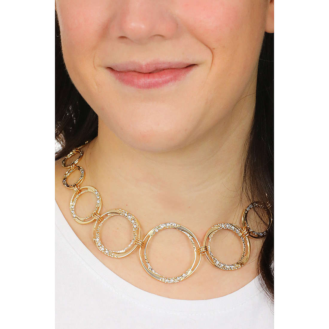 Boccadamo necklaces Magic Circle woman XGR588D wearing
