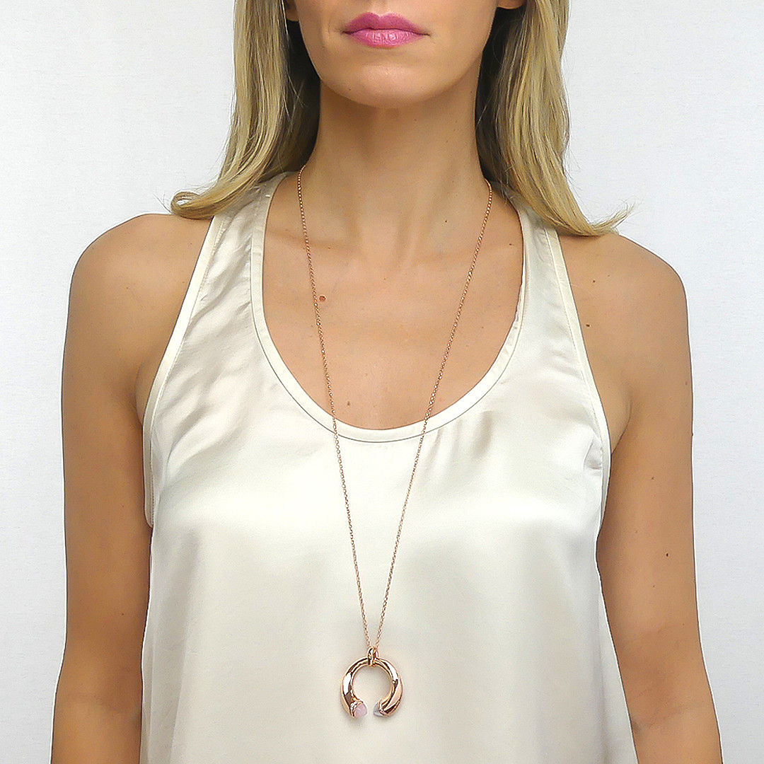 Boccadamo necklaces Caleida woman KGR018RF wearing