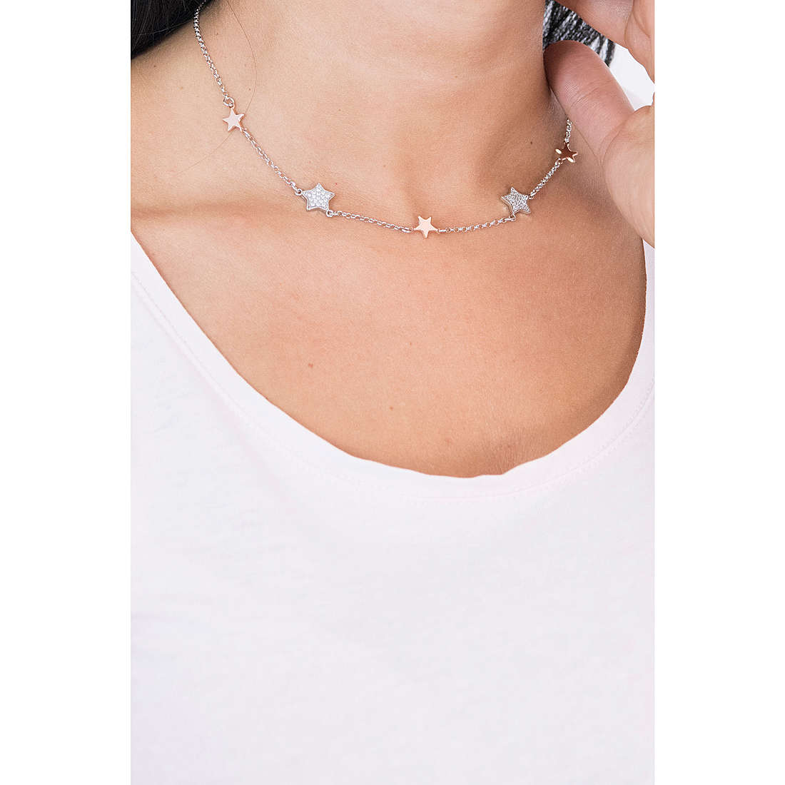 Boccadamo necklaces Stellamia woman XGR348RS wearing