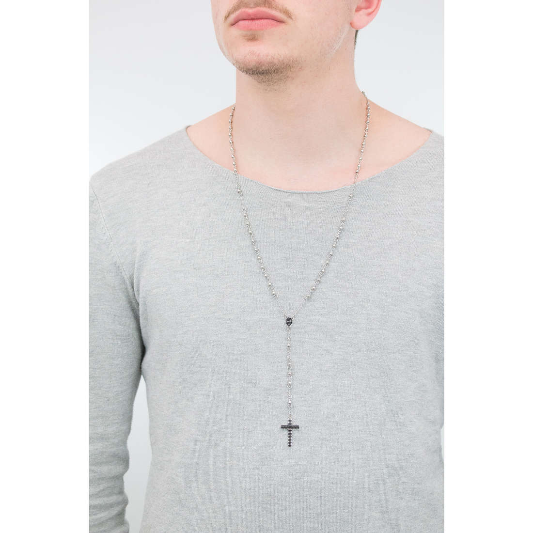 2Jewels necklaces Faith man 251335 wearing
