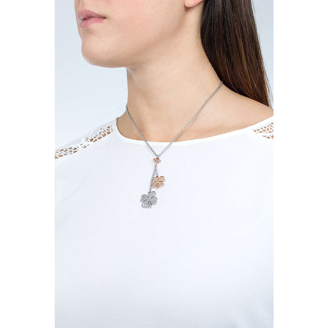 2Jewels necklaces Buona Fortuna woman 251381 wearing