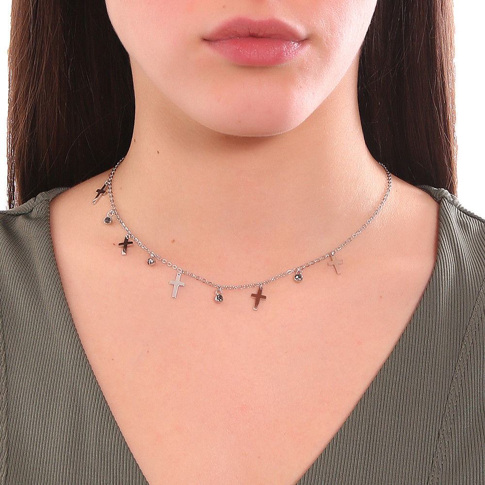 Boccadamo necklaces Favola woman FL/GR02 wearing