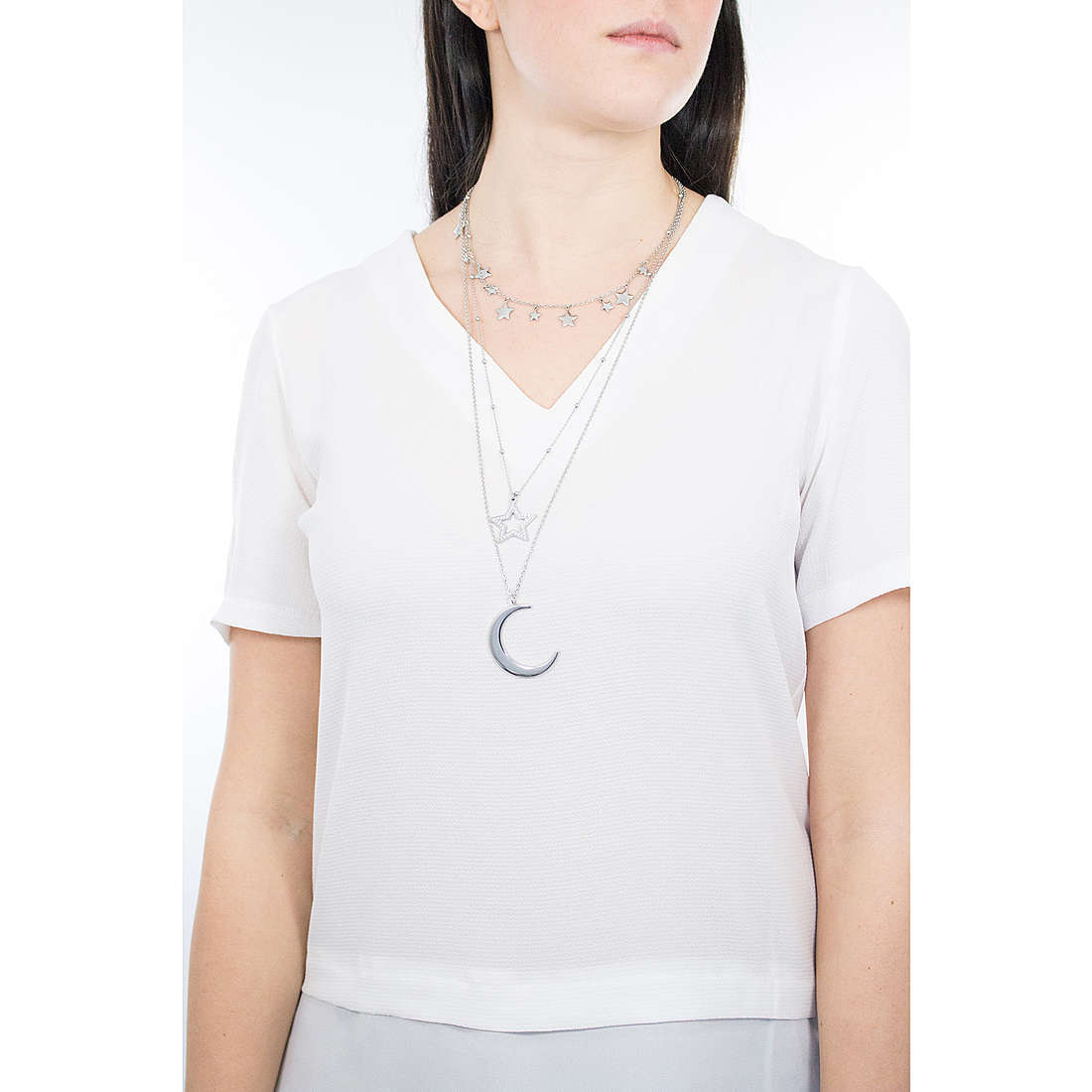 Sagapò necklaces New Moon woman SNM01 wearing