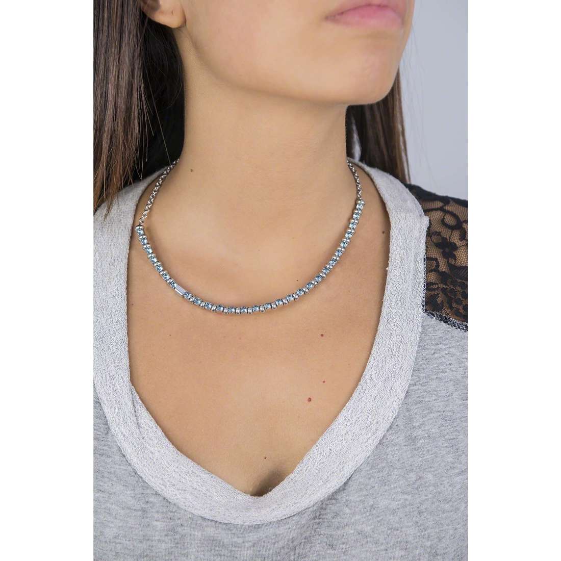 Breil necklaces Rolling Diamonds woman TJ1571 wearing