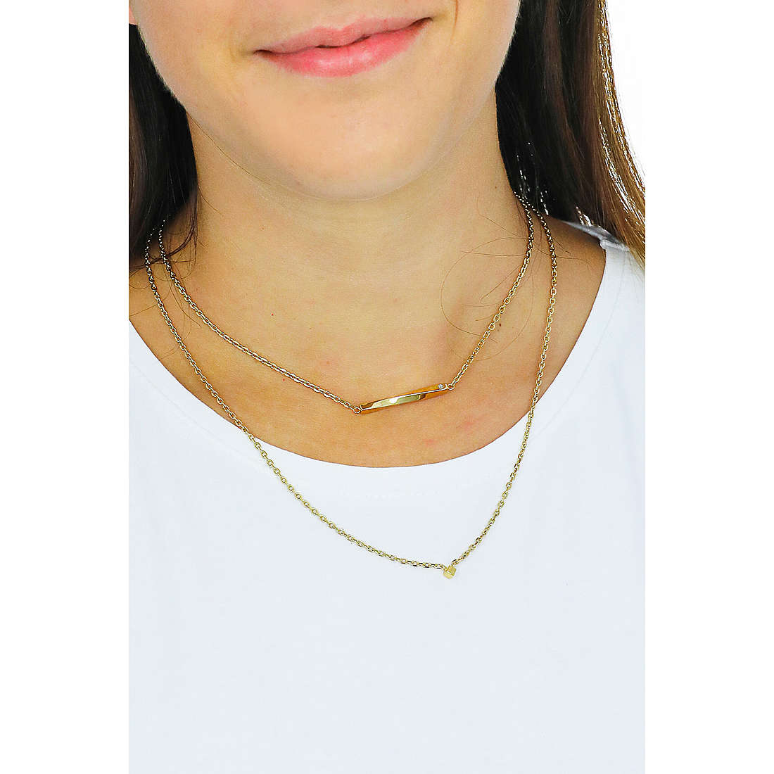 Breil necklaces B Essential woman TJ3010 wearing