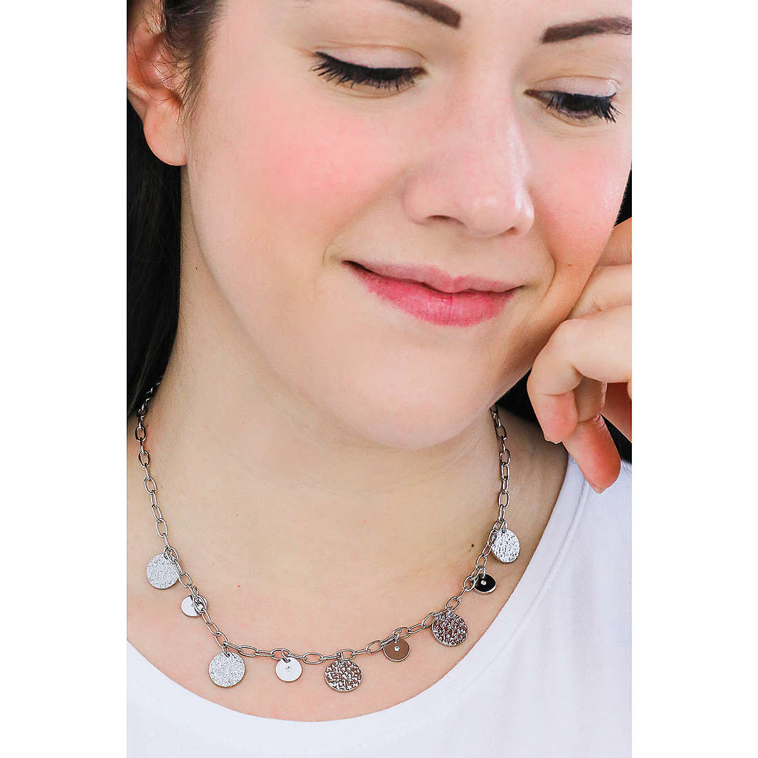 2Jewels necklaces Moon Scape woman 251752 wearing