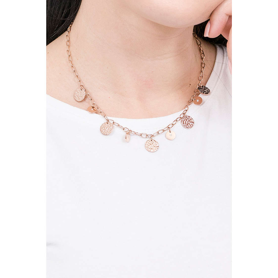 2Jewels necklaces Moon Scape woman 251753 wearing