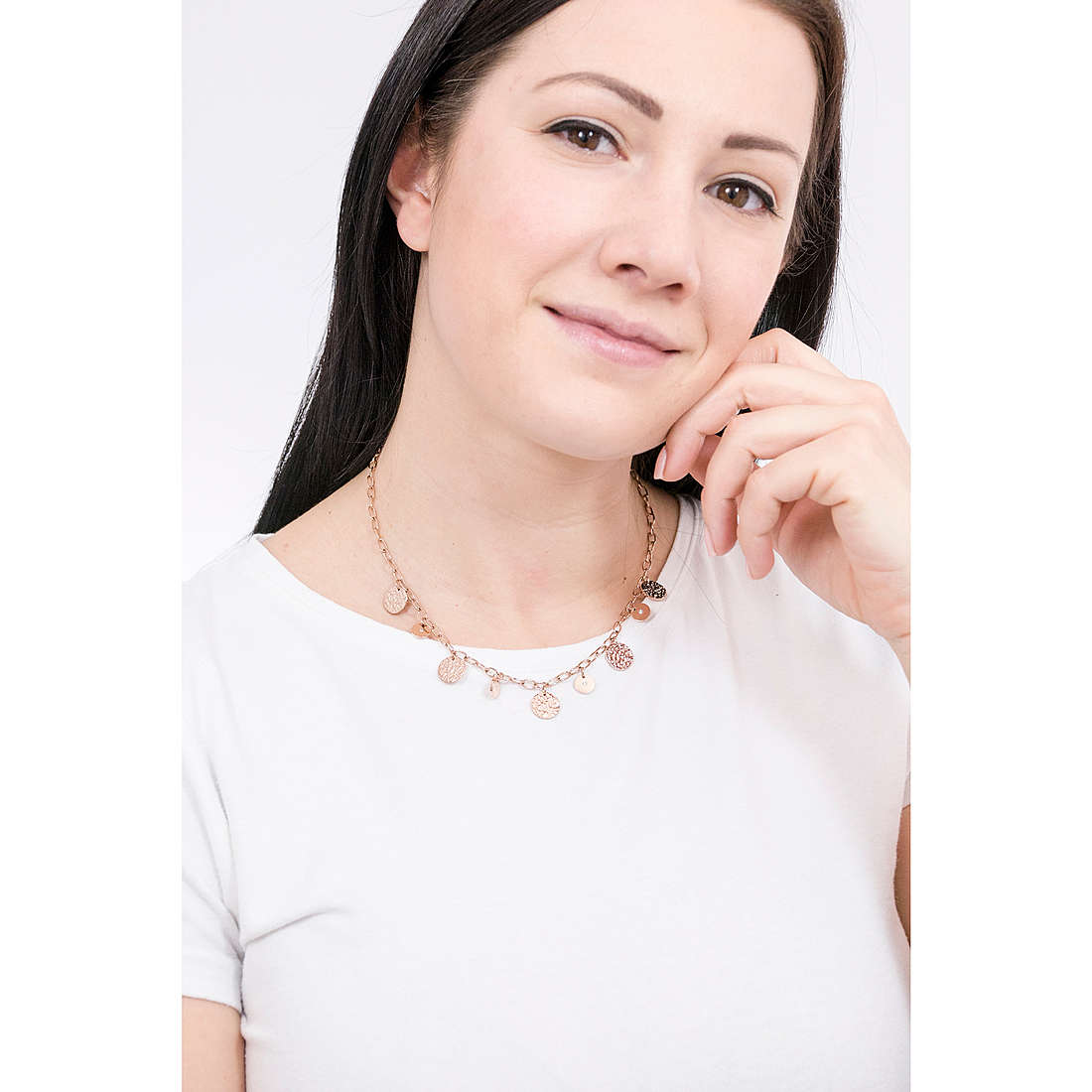 2Jewels necklaces Moon Scape woman 251753 wearing