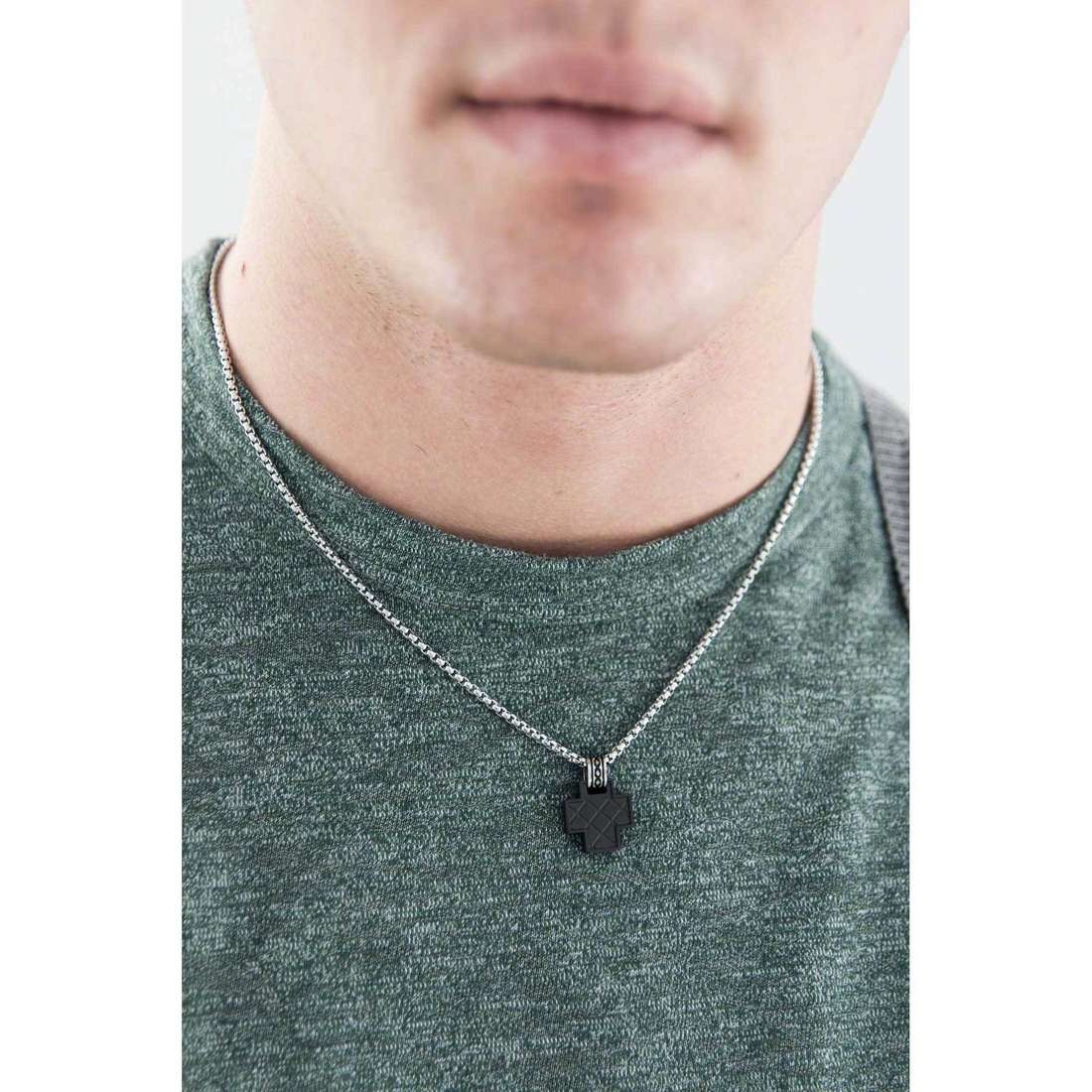 Brosway necklaces Steam man BSE04 wearing