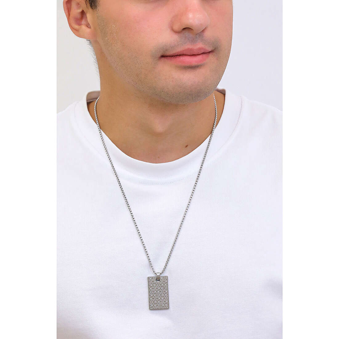 Calvin Klein necklaces man 35000404 wearing