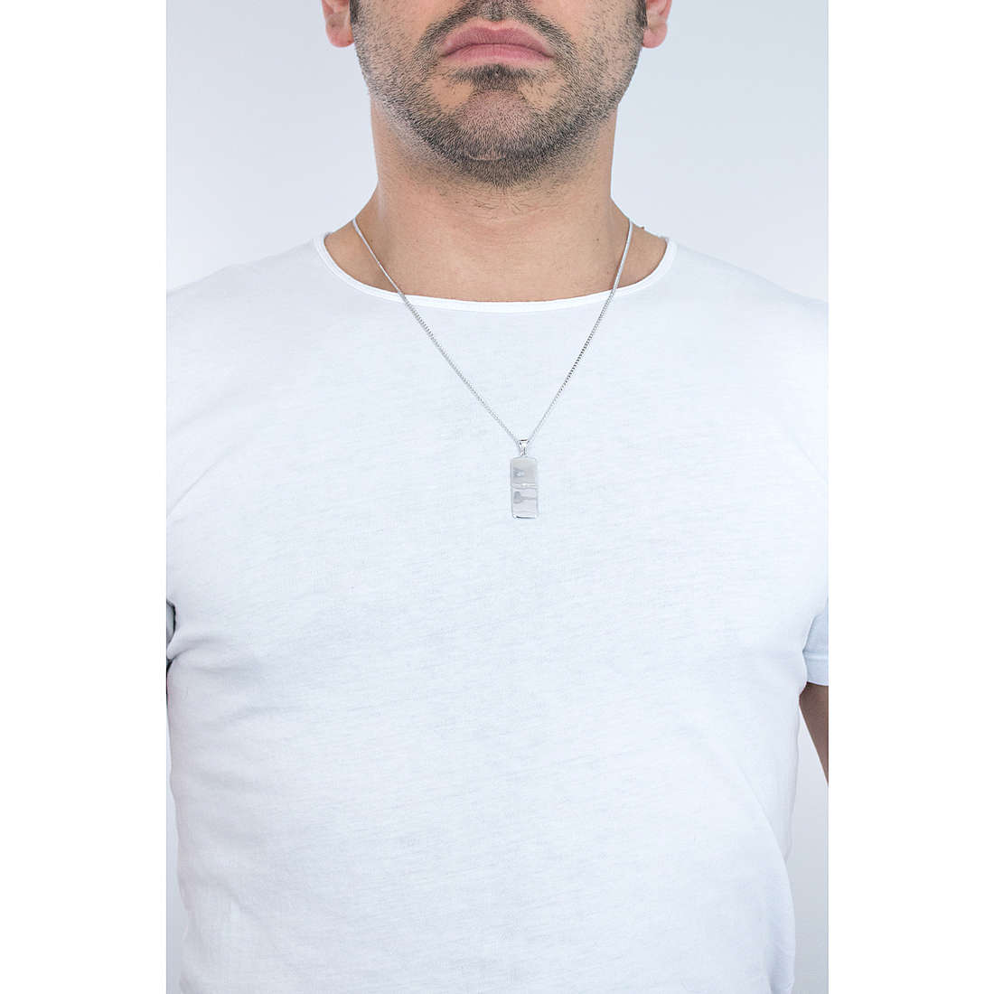 Cesare Paciotti necklaces man JPCL1374B wearing