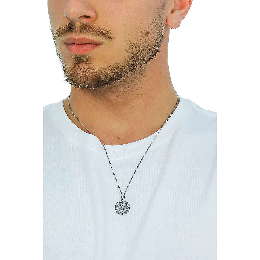Cesare Paciotti necklaces man JPCL2071V wearing