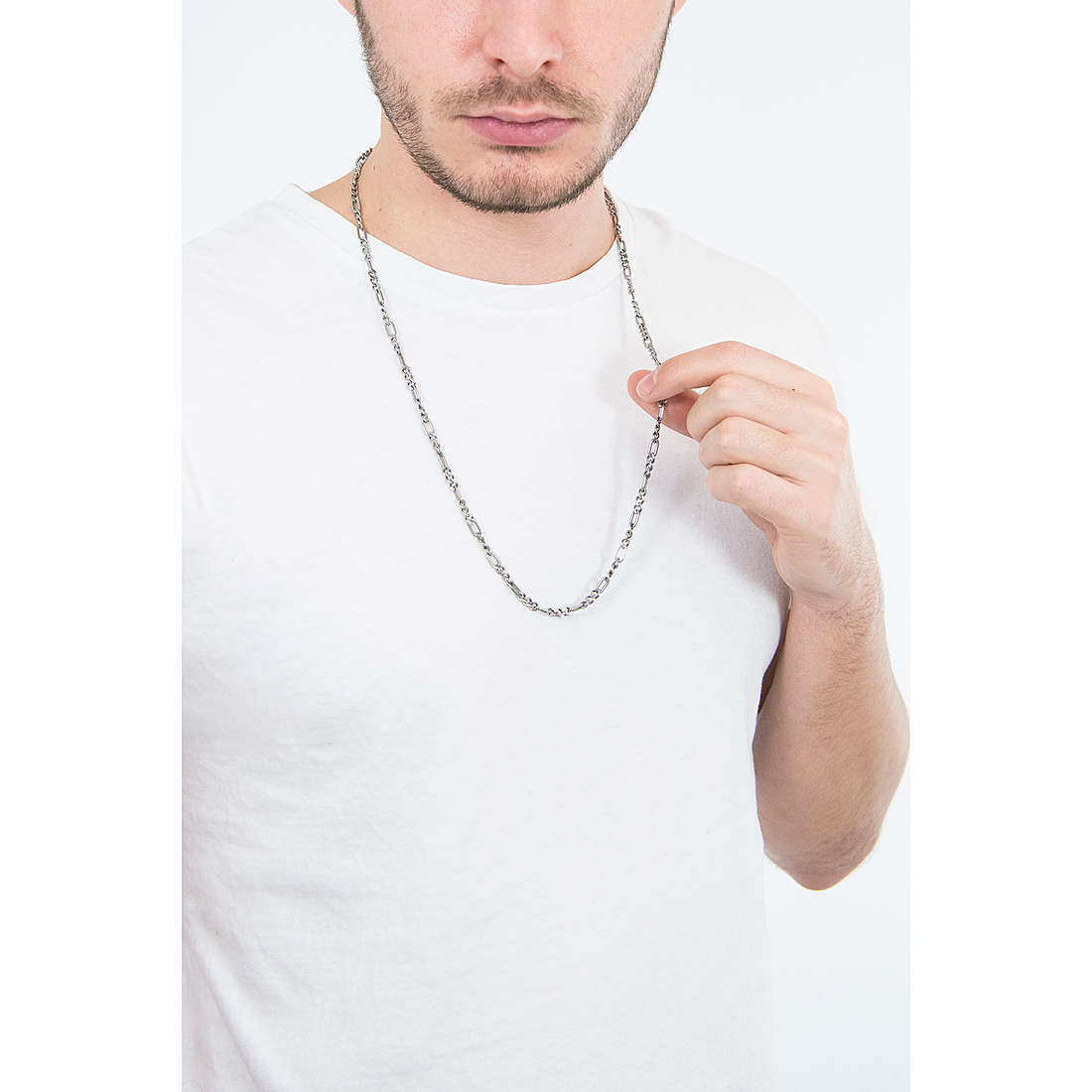Fossil necklaces Dress man JF03175040 wearing