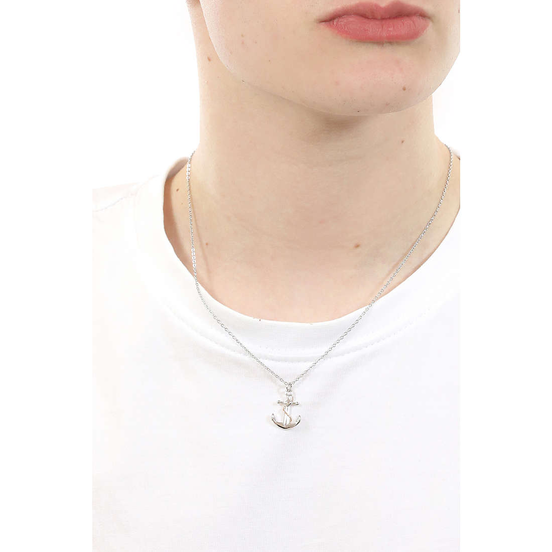 Luca Barra necklaces man CA438 wearing