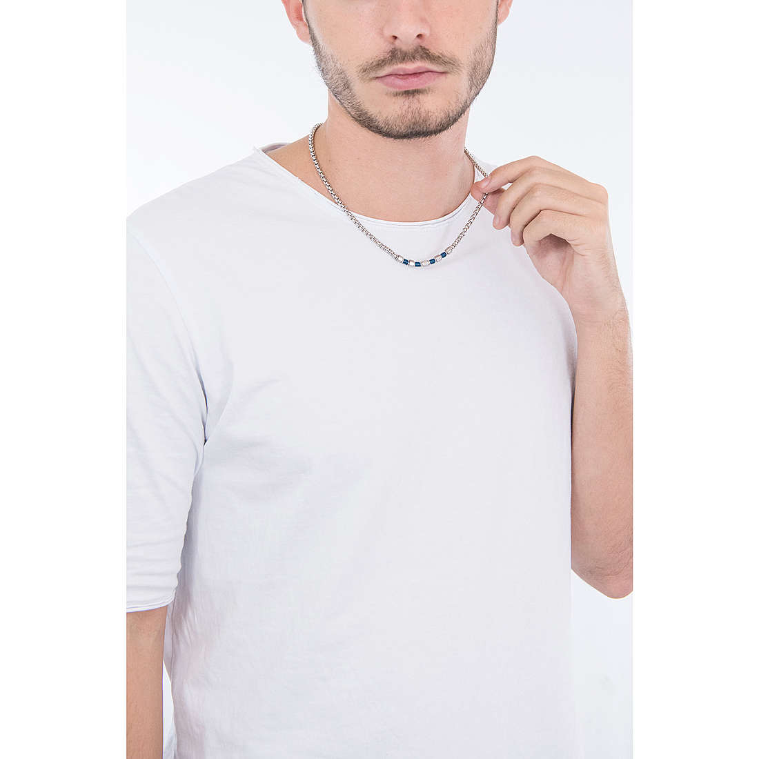Luca Barra necklaces man CL226 wearing