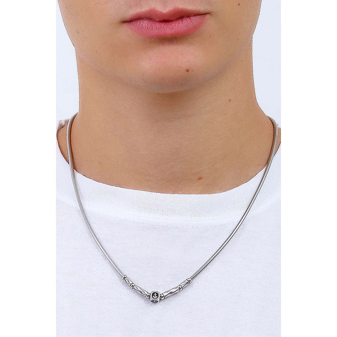 Luca Barra necklaces man CL228 wearing