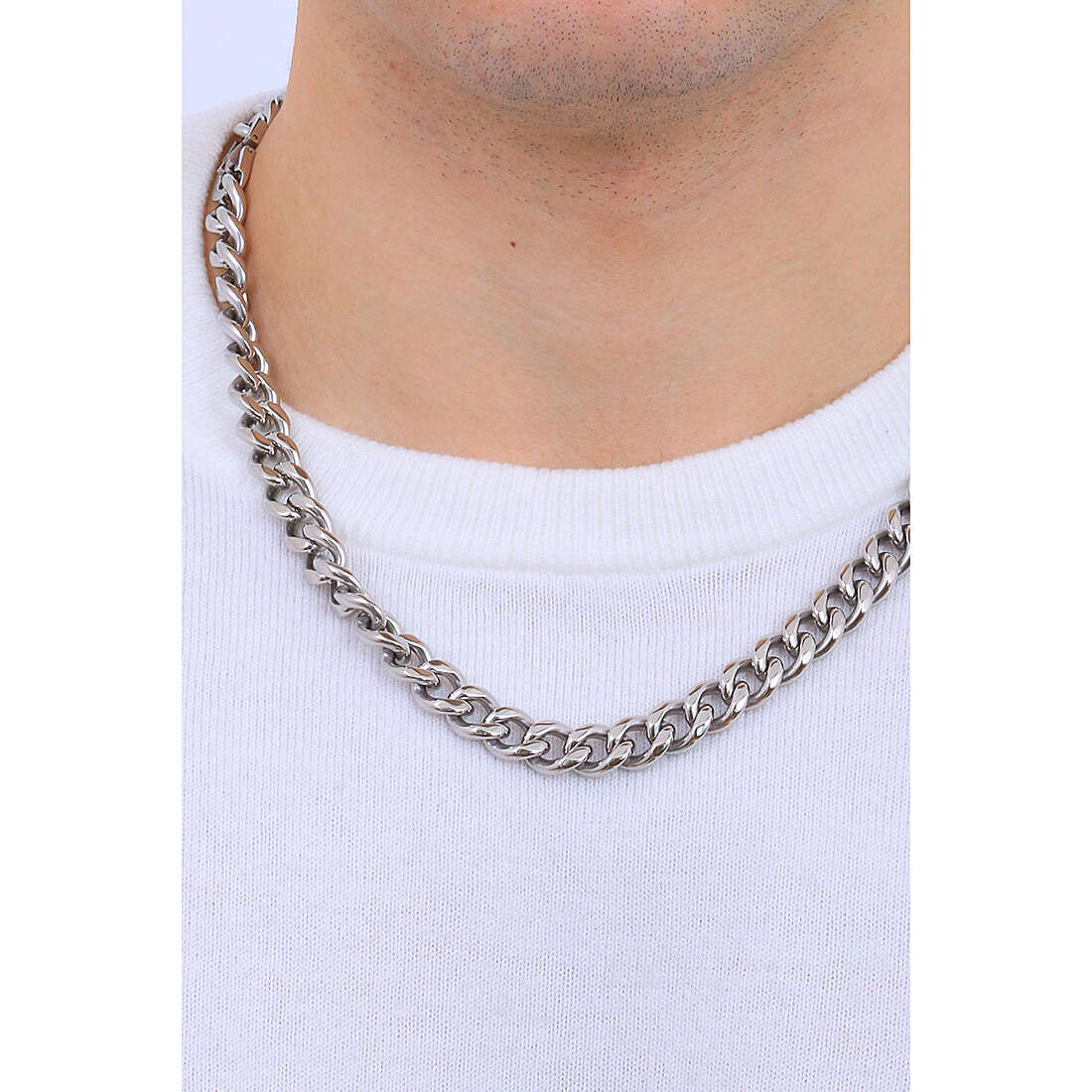 Luca Barra necklaces man CL242 wearing