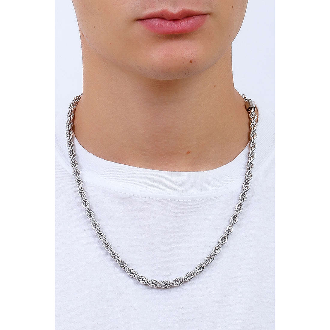 Luca Barra necklaces man CL246 wearing