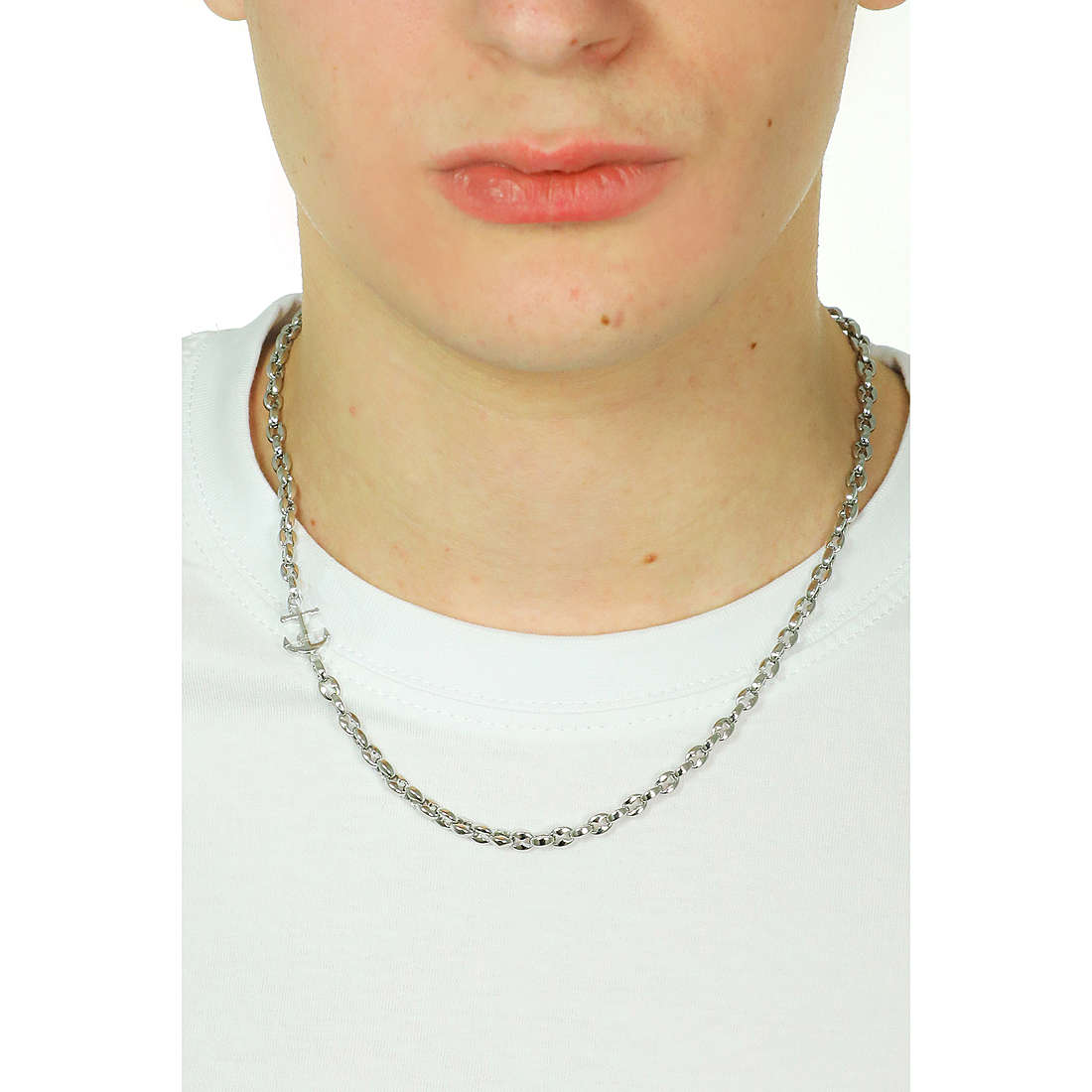 Luca Barra necklaces man CL251 wearing